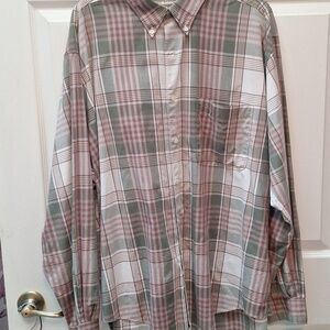 F mens Barry Bricken casual long sleeve button down regular size shirt XL